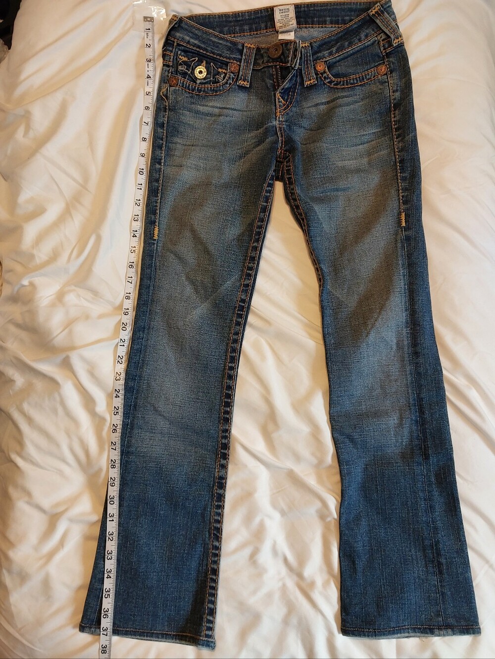 True Religion Becky Big T Low Rise Jeans Womens Size 26
